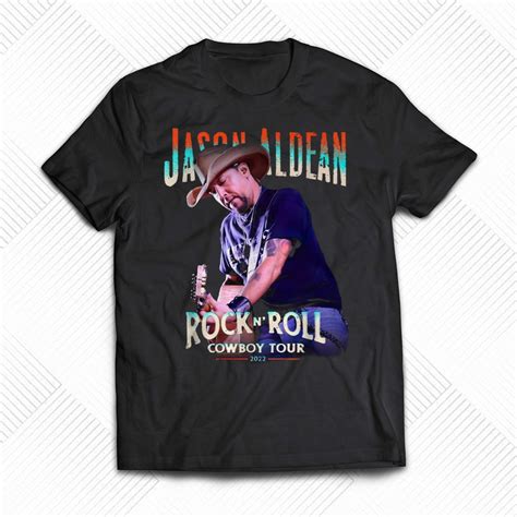 Jason Aldean Rock N Roll Cowboy Tour T Shirt Shibtee Clothing