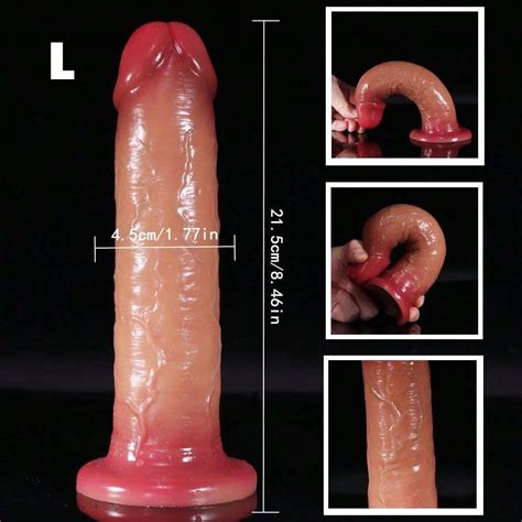 Dildo Realistico In Silicone Liquido Da Cm Per Stimolazione Del