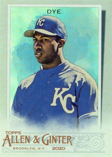 2020 TOPPS ALLEN GINTER HOT BOX SILVER FOIL JERMAINE DYE ROYALS 336