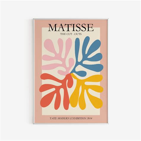 Matisse Flower Cutouts Poster Tate Modern Exhibition Etsy In 2023