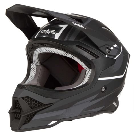 O Neal Mx Helmet Srs Riff Black Gray Maciag Offroad