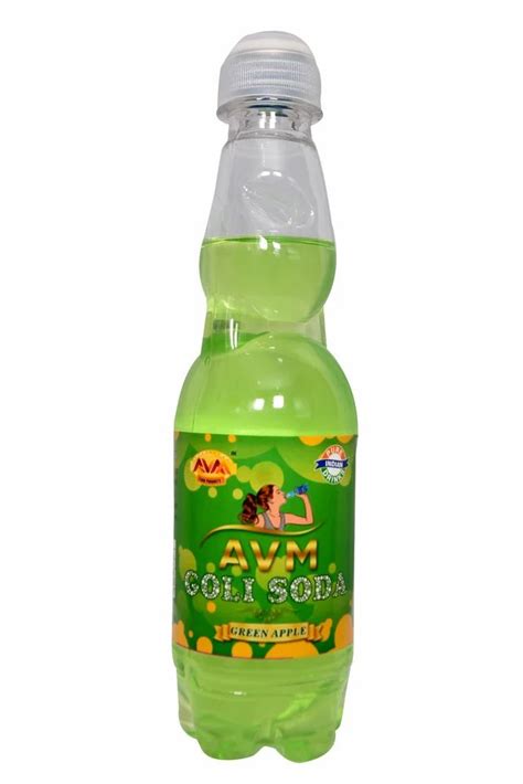 Carbonated Drink Green Apple AVM Goli Soda Packaging Size 250 Ml