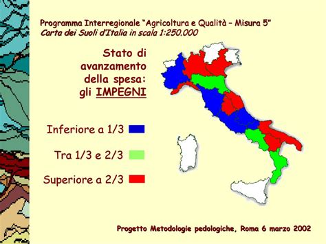 Lo Stato Di Avanzamento La Carta Dei Suoli Nelle Regioni Ppt Scaricare