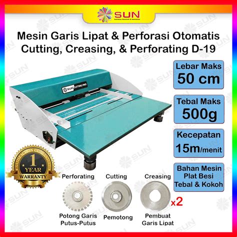 Jual Mesin Electric Cutting Creasing Perforating D 19 D 21 Mesin