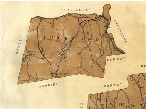 Buckland 1924 Old Town Map Reprint Old Maps Research Maps