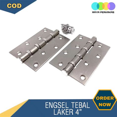 Jual Engsel Tebal Laker 4 Pintu Jendela Stainless Super Tebal 4 Inch