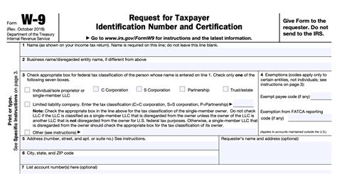 Filing Form W-9: Taxpayer Identification and Certification