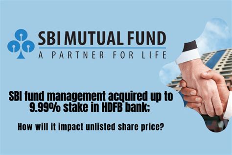 Sbi Acquisition In Hdfc Bank Impact On Unlisted Share Price