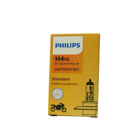 LÂmpada Farol H4 Fit 12v 35 35w Standard Philips