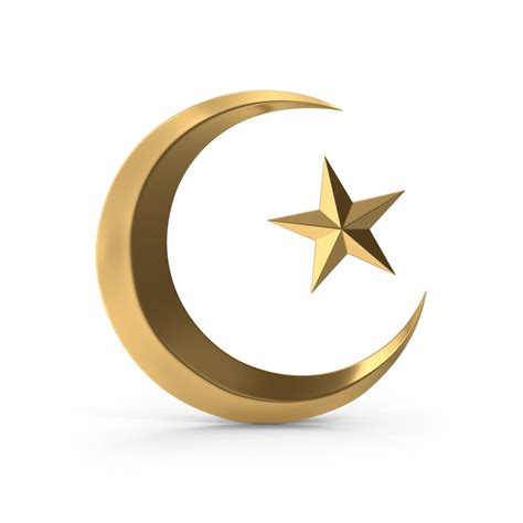 3D Gold Islamic Moon And Star Symbol - TurboSquid 2192025