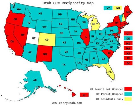 Concealed Carry Reciprocity Map 2023 World Map