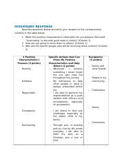 Module Lesson Missionary Response Docx Missionary Response Read