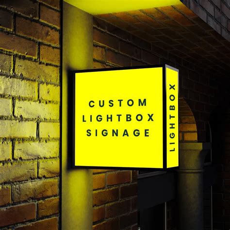 custom illuminated box sign signsatelier