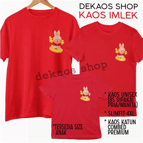 Jual Baju Imlek Kaos Imlek Tahun Kelinci Kaos Imlek