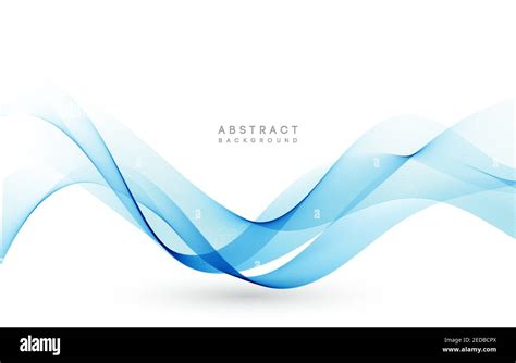 Vector Blue Color Abstract Wave Design Element Stock Vector Image Art