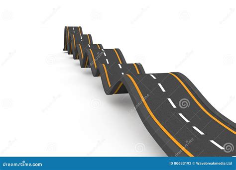 Bumpy Road Stock Illustration Illustration Of Digitally 80633192