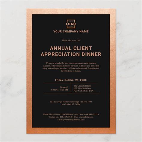 Custom Company Business Corporate Event Party Invitation Zazzle