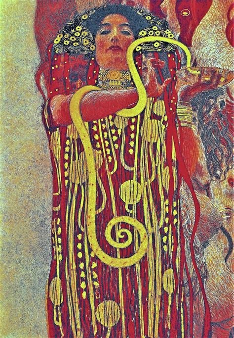 Hygieia Painting - Hygieia - Digital Remastered Edition by Gustav Klimt ...