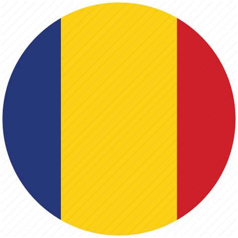 Flag of romania, romania, romania's circled flag, romania's flag icon