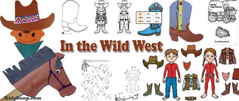 The Wild West Activities Crafts And Printables Kidssoup