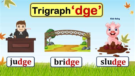 Dge Trigraph Dge Sound Words 3 Letter Consonant Blends Dge Dge