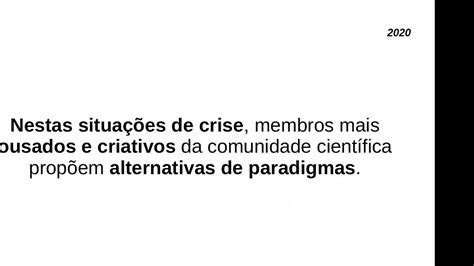 Vídeo Aula Sobre Thomas Kuhn E A Estrutura Das Revoluções Científicas