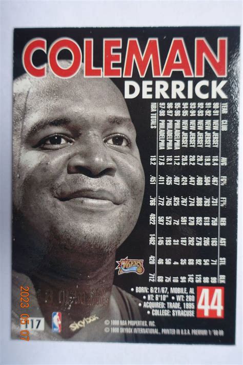 代購代標第一品牌樂淘letaoDerrick Coleman 1998 99 Sky Box Premium Star Rubies 18 50