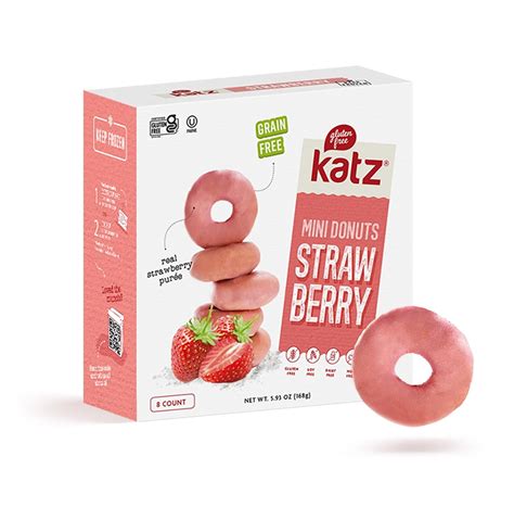 Mini Strawberry Glazed Donuts Baked Donuts Made With Real Pureed