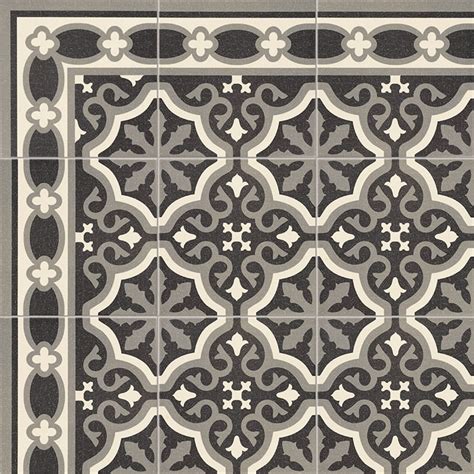 CENEFA FLORENTINE BLACK 20x20 Azulejo Industrial