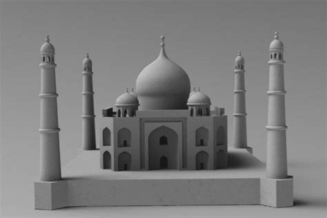 Taj Mahal 3d Model 3d Printable Cgtrader