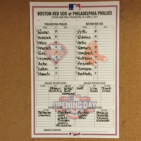 MLB Opening Day 2015: Phillies lineup posted, Herrera bats second - nj.com