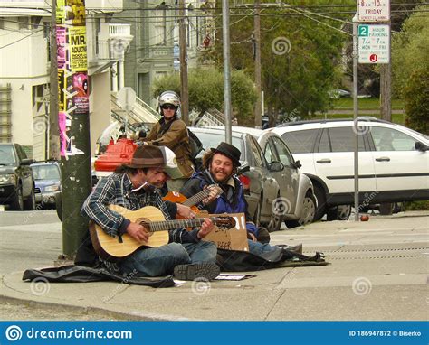 Street Musicians In San Francisco California Editorial Photography