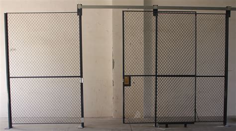 Full Height Wire Mesh Partition Panels Metal Mesh Security Door For