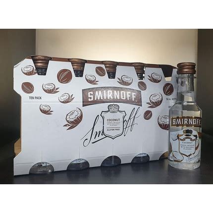 Wholesale Smirnoff Coconut Flavour Vodka Miniatures 10 X 5cl Qogita