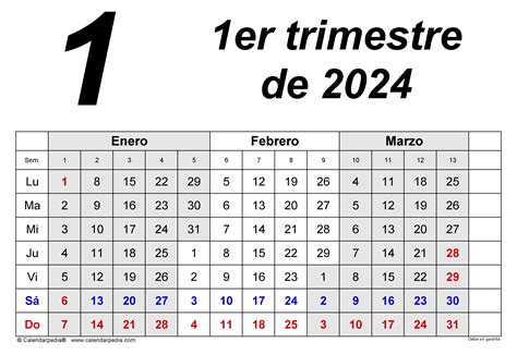 Calendario Trimestre Halie Kerrill