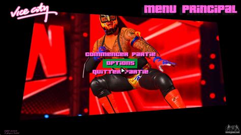 Rey Mysterio WWE2K22 Menu For GTA Vice City