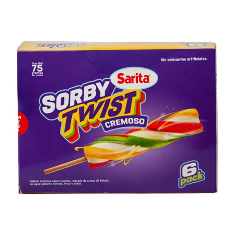 La Torre Paleta Sorby Twist Cremoso Sarita 6 Pack