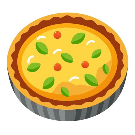 French Quiche Lorraine Premium Ai Generated Vector