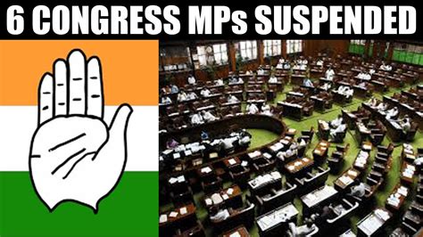 Congress Mps Suspended From Lok Sabha For Days Due To Misbehaviour