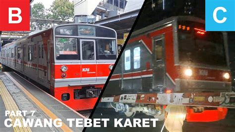 Krl Trains In Cawang Tebet Karet Jakarta Urban Railway Compilation