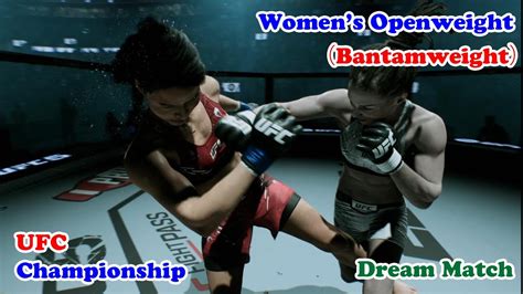 UFC Open WeightANNA MILLER Vs ZHANG WEILIEA SPORTS UFC5A0040