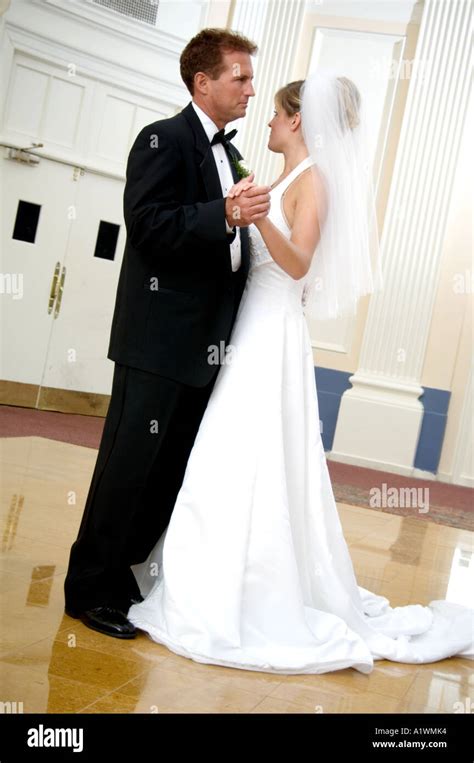 Father Dancing With Bride Stock Photo Alamy