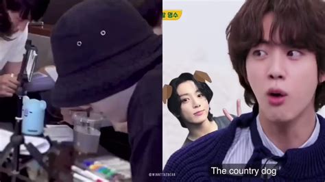 Hope⁷💙 On Twitter Jungkook Taught Seokjin How To Imitate A Country