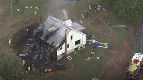 Massive fire breaks out at home in Frederick County, 1 hospitalized, fire officials say