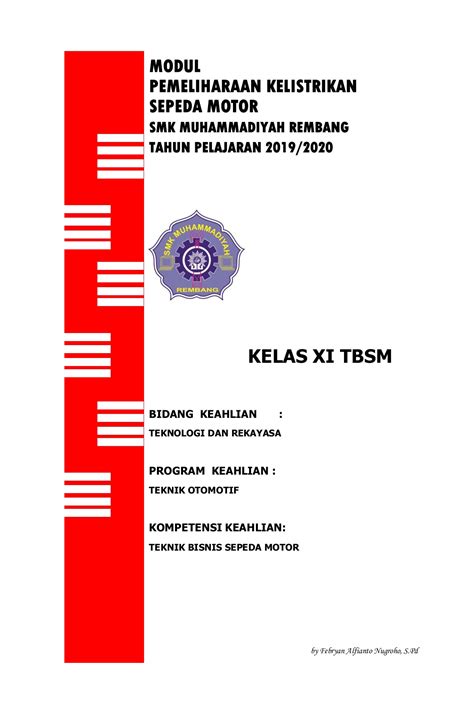 Pemeliharaan Kelistrikan Sepeda Motor Xi Tbsm Febryan Alfianto