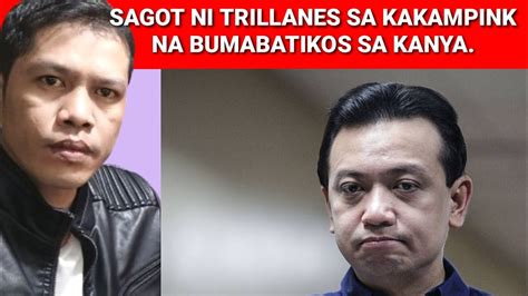 SAGOT NI TRILLANES SA KAKAMPINK NA BUMABATIKOS SA KANYA REACTION VIDEO