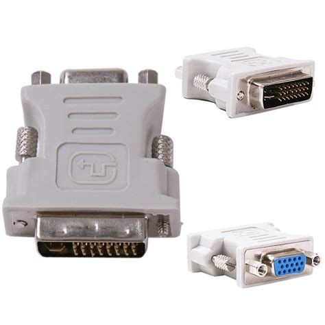 DVI I Dual Link Male 24 5pin To 15 Pin VGA Female Adapter For Dual