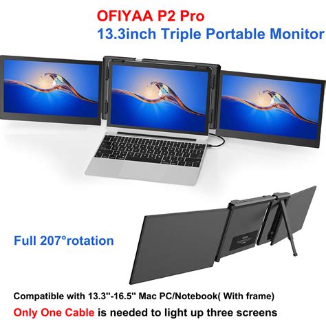 Tr Y Piy Ofiyaa P Pro Triple Portable Monitor For Laptop