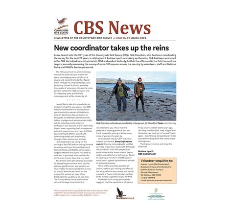 CBS News 2023 - BirdWatch Ireland