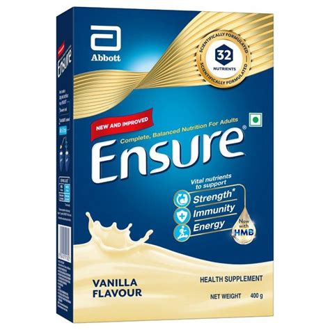 Ensure Vanilla Flavour Powder 400 Gm Refill Pack Price Uses Side Effects Composition